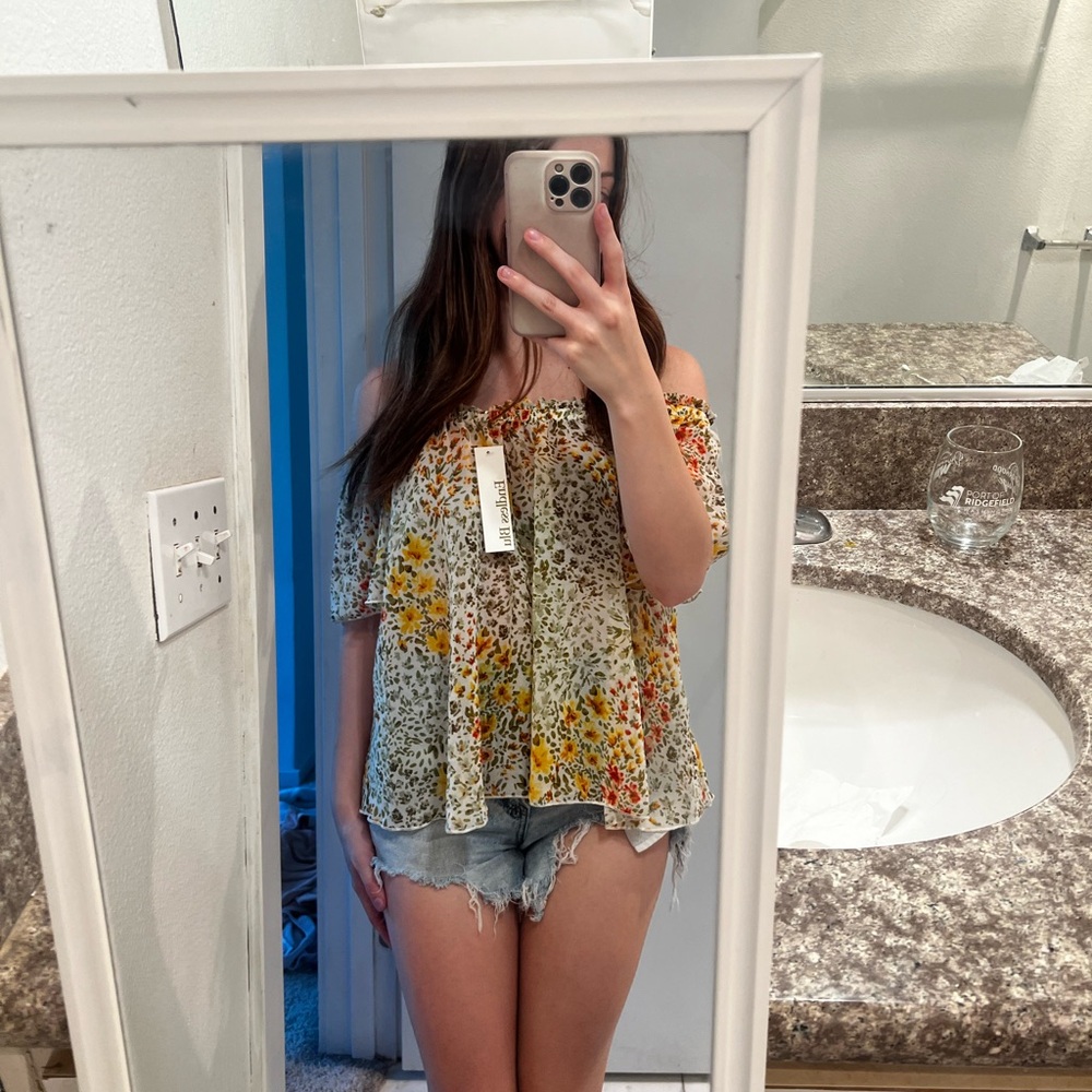 Floral Off-Shoulder Blouse
